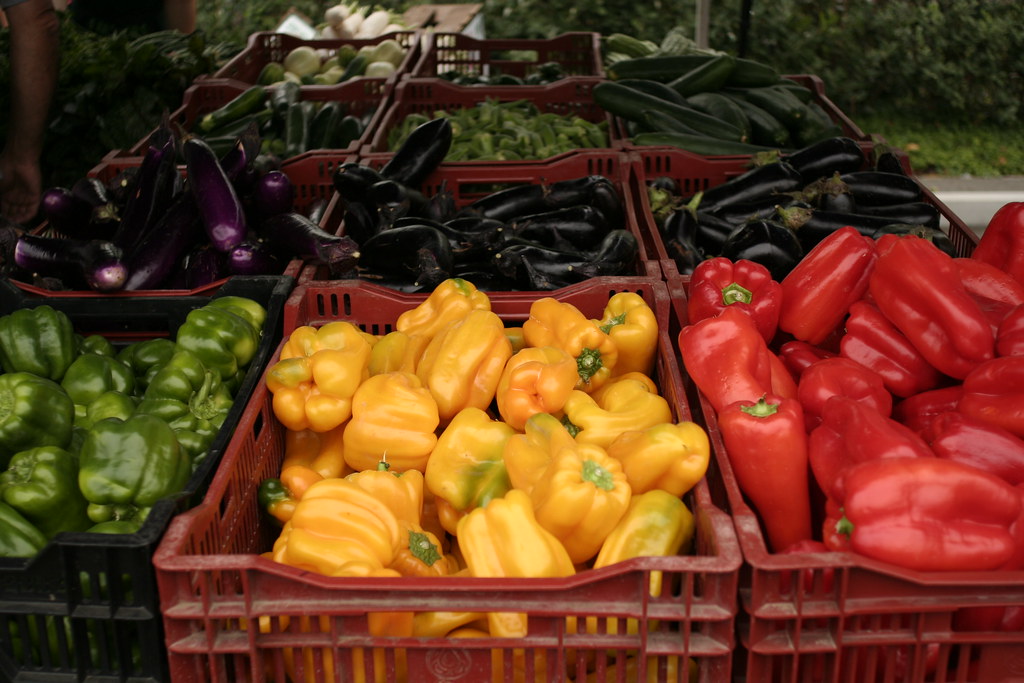 Fresh produce at a market